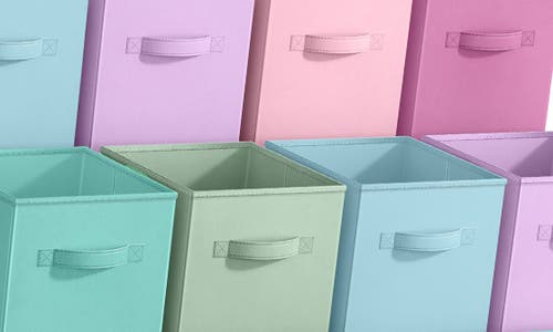Sorbus 12-pack Collapsible Storage Cube In Pastel Combo