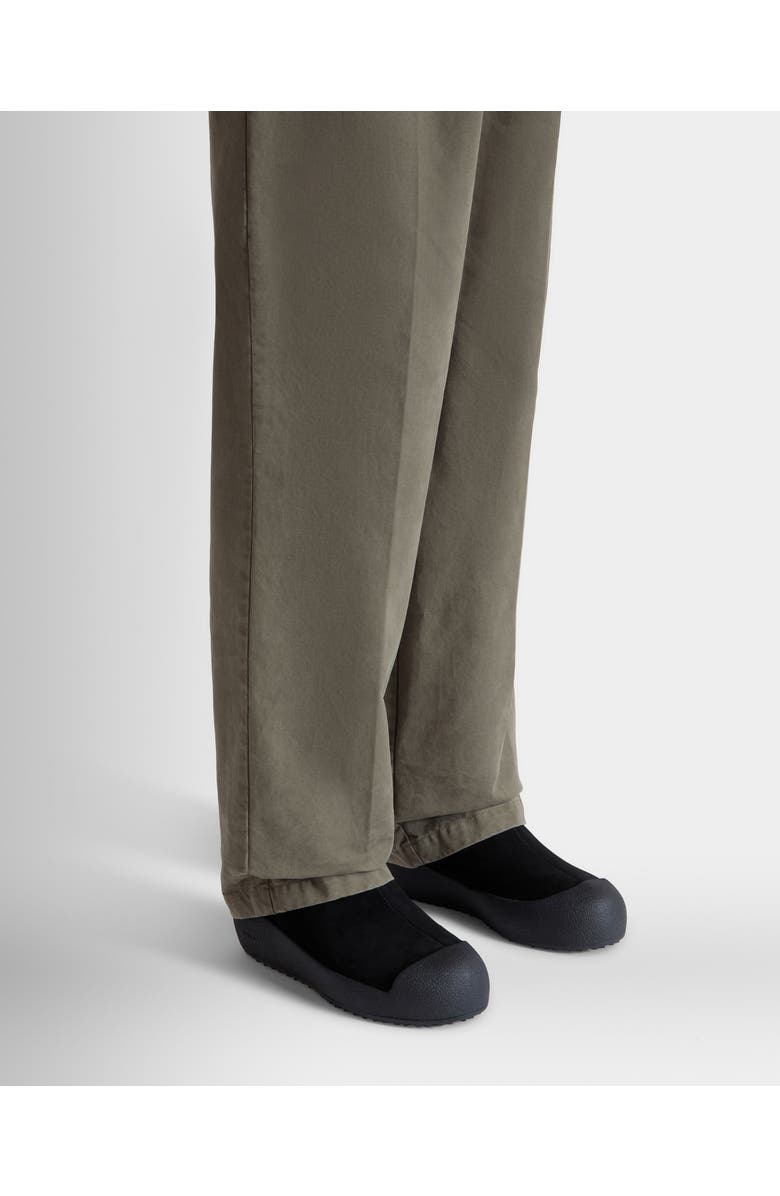 Bally Curling Bootie in Rubberized Leather, Alternate, color, Black