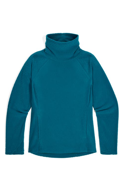 Outdoor Research Trail Mix Xt Fleece Cowl Neck Top In Blue
