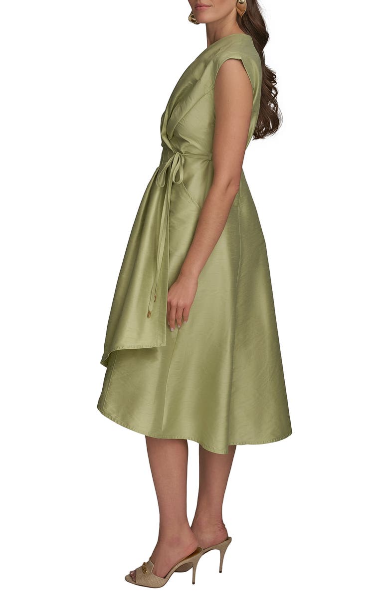 Donna Karan New York Pleated Wrap Dress, Alternate, color,