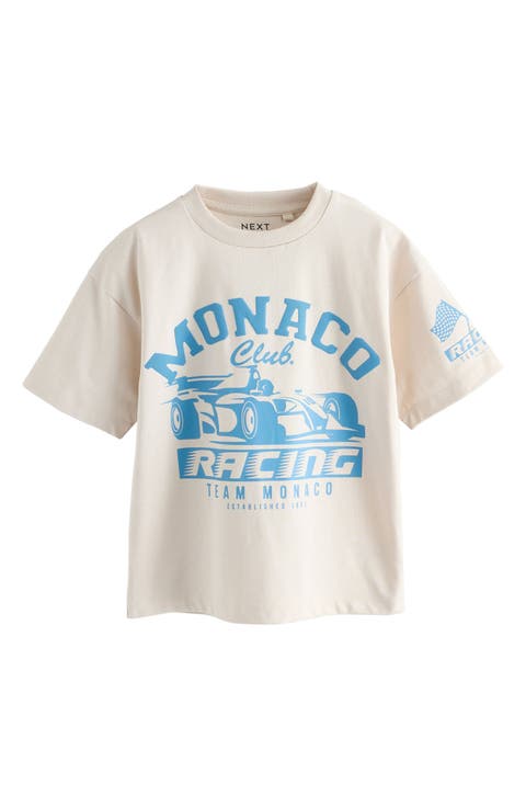 Kids' Monaco Racing Cotton Graphic T-Shirt (Little Kid & Big Kid)