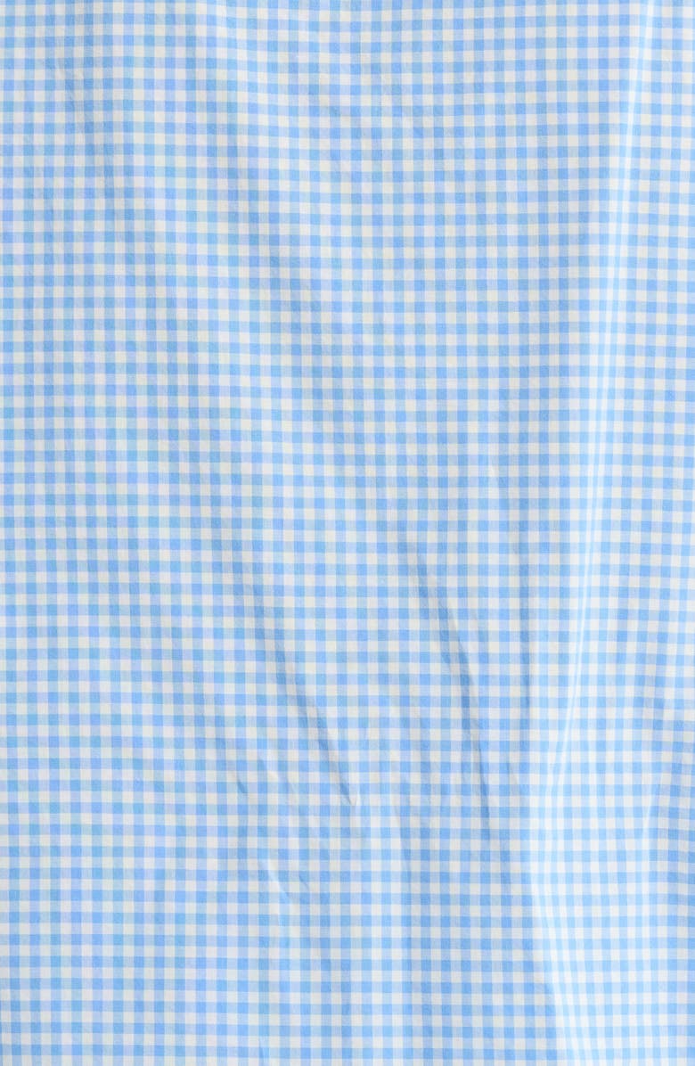 Lunya Gingham Tie Front Cotton Sleep Top, Alternate, color, 