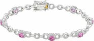 SUZY LEVIAN Lab Created Sapphire Tennis Bracelet
