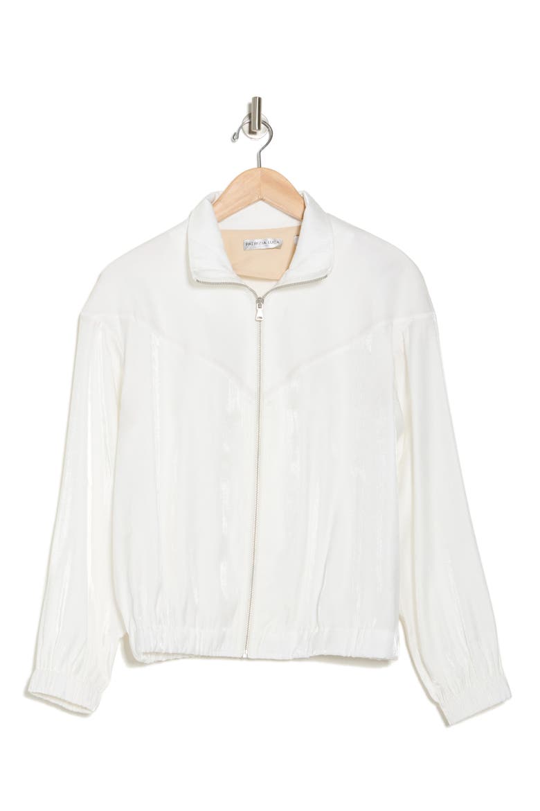 Exposed Zip Jacket, Alternate, color, OFF WHT