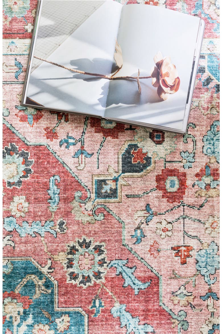 II Skye Collection Rug - Brick/Ocean - 7'-6" x 9'-6", Alternate, color, BRICK / OCEAN