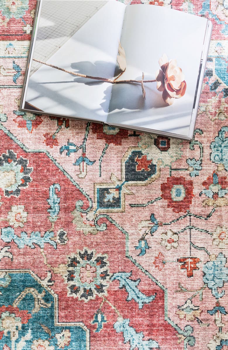 LOLOI II Skye Collection Rug - Brick/Ocean - 7'-6" x 9'-6", Alternate, color, Brick / Ocean