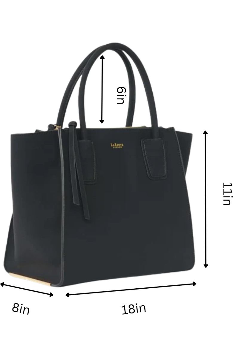 LaBante London Demi Vegan Winged Tote Bag, Alternate, color, Black