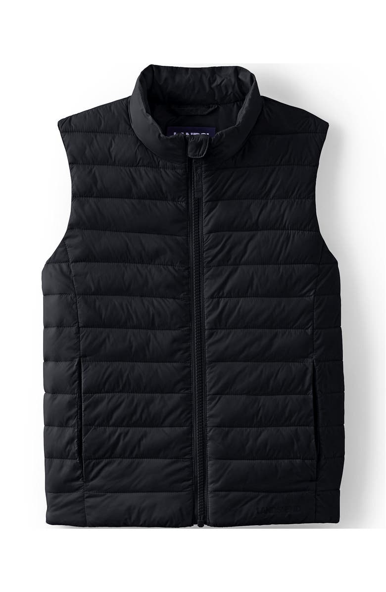 Lands' End Kids Insulated Down Alternative ThermoPlume Vest, Main, color, Black