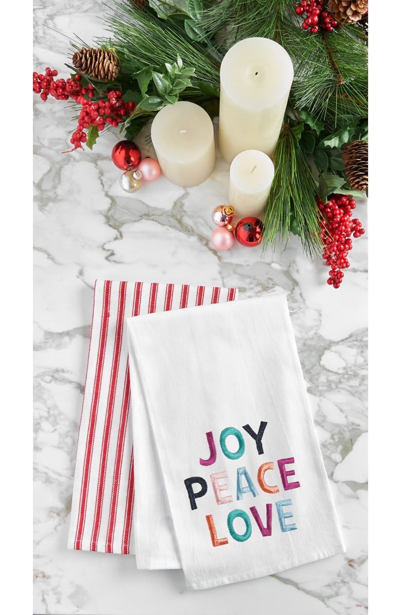 C&F Home JOY. PEACE. LOVE Towel, Alternate, color, Blue