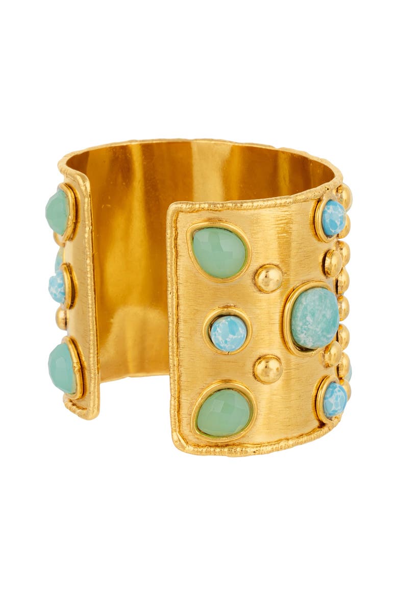 Berber Cuff, Alternate, color, LARIMAR