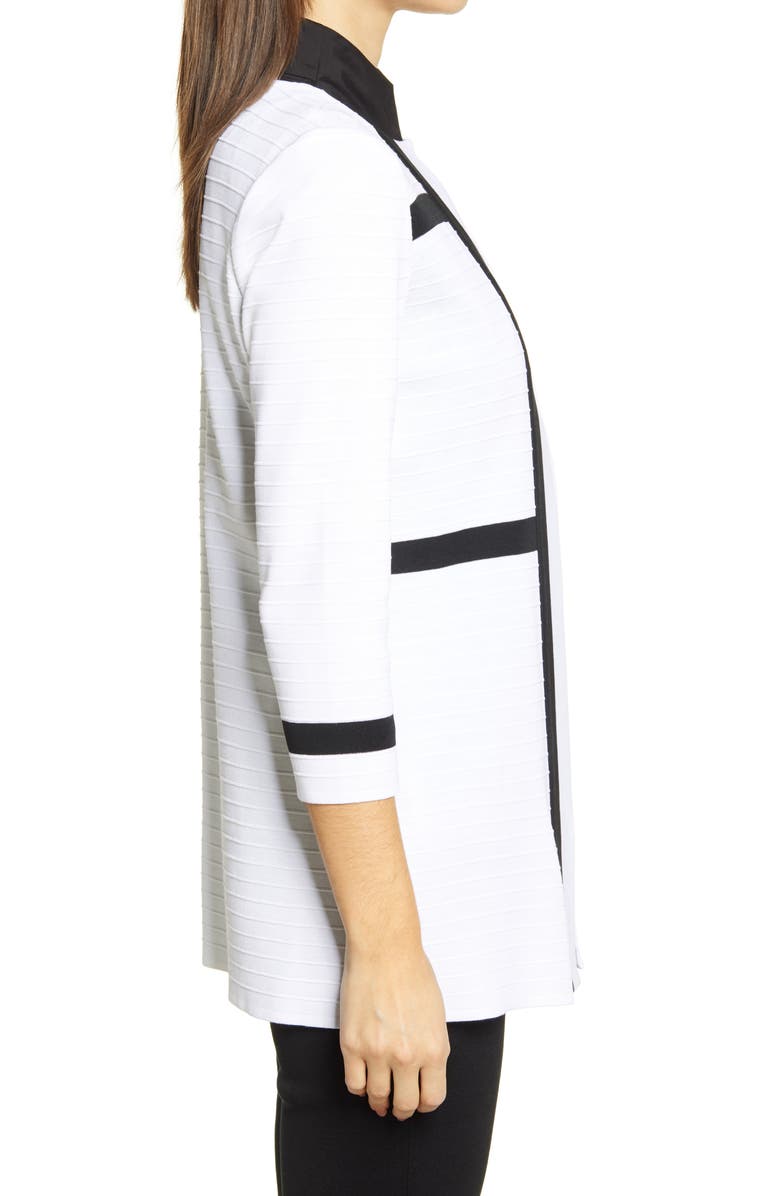 Ming Wang Texture Stripe Knit Jacket, Alternate, color, 