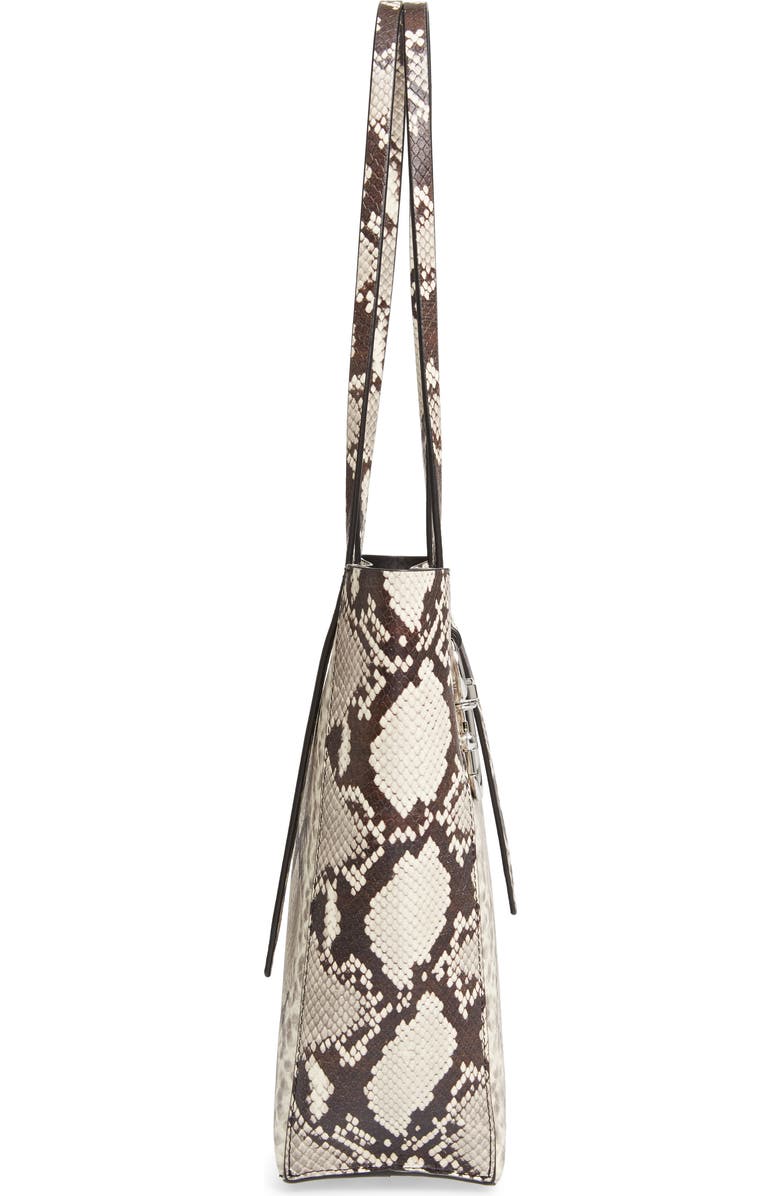 Rebecca Minkoff Small Stella Embossed Leather North/South Tote, Alternate, color,