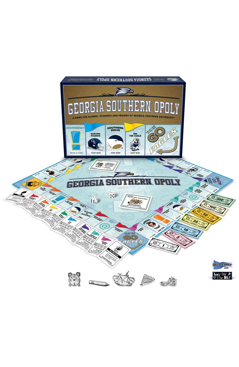 Late for the Sky University Georgia Southernopoly Monopoly Board Game, Alternate, color, Multicolored
