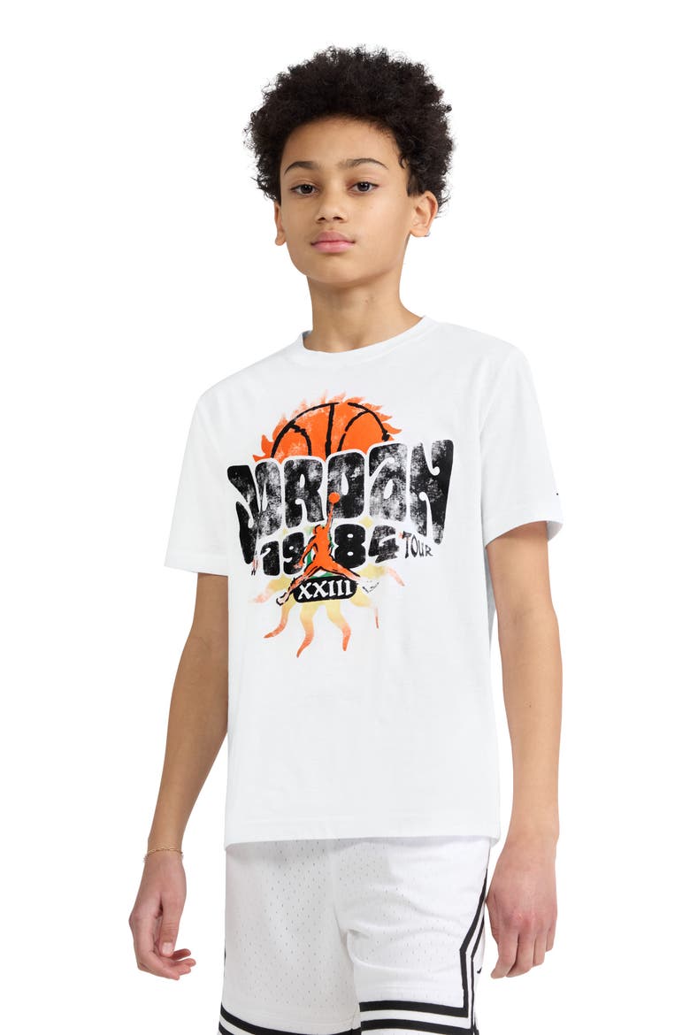 Kids' MJ 1984 World Tour XXIII Graphic T-Shirt, Alternate, color, WHITE
