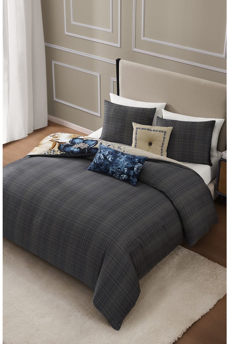 English Manor Reversible Comforter Set, Alternate, color, BLUE