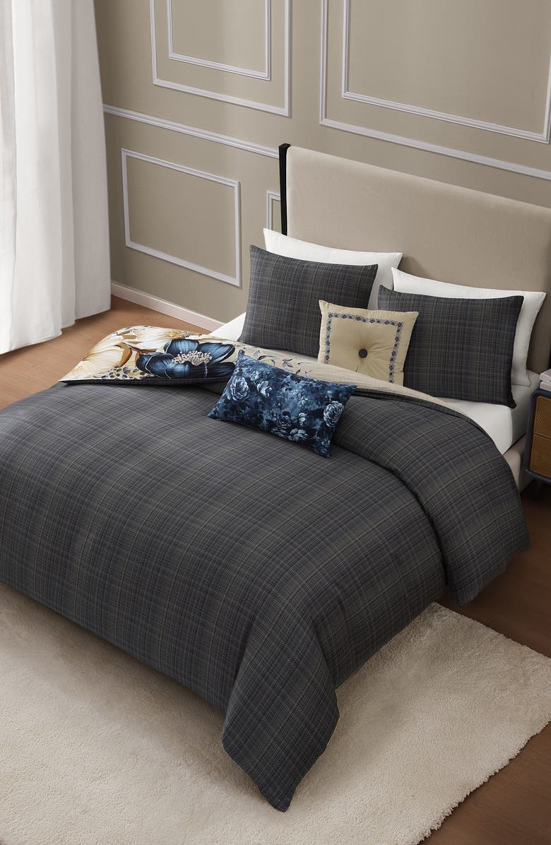 Bebejan English Manor Reversible Comforter Set, Alternate, color, Blue