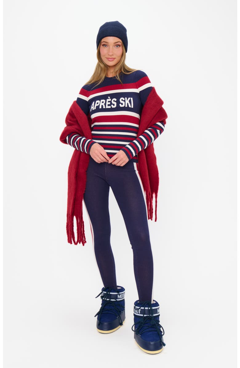 Show Me Your Mumu Slopes Sweater, Alternate, color, Navy Apres Ski Stripe
