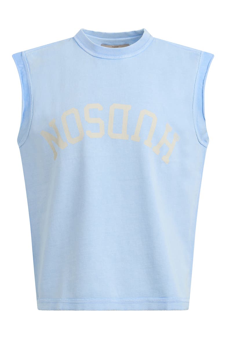 Leo Cut Off Logo Graphic T-Shirt, Alternate, color, BLUE STORM