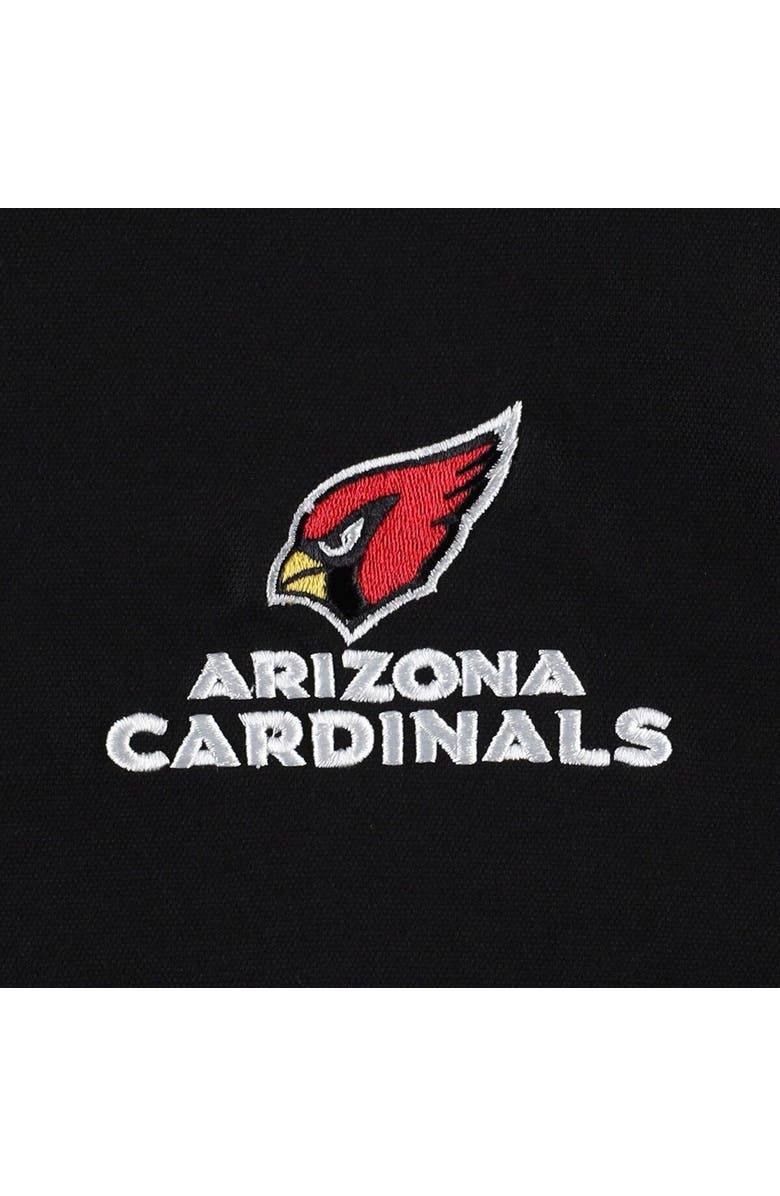 DUNBROOKE Men's Dunbrooke Black Arizona Cardinals Journey Workwear Tri-Blend Full-Zip Jacket, Alternate, color, Black