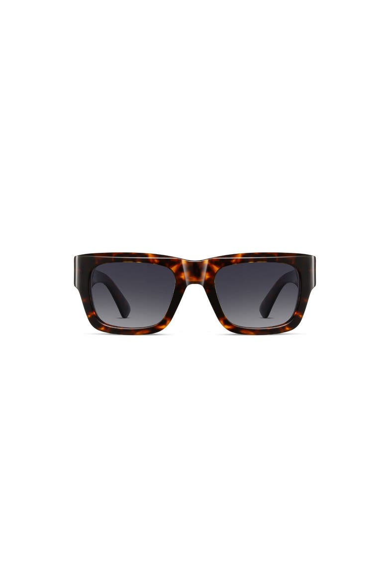 Square Tortoiseshell Sunglasses, Alternate, color, Brown Leopard