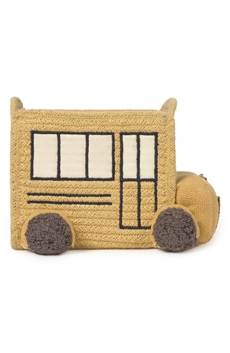 Lorena Canals Bus Mini Basket, Main, color, Yellow