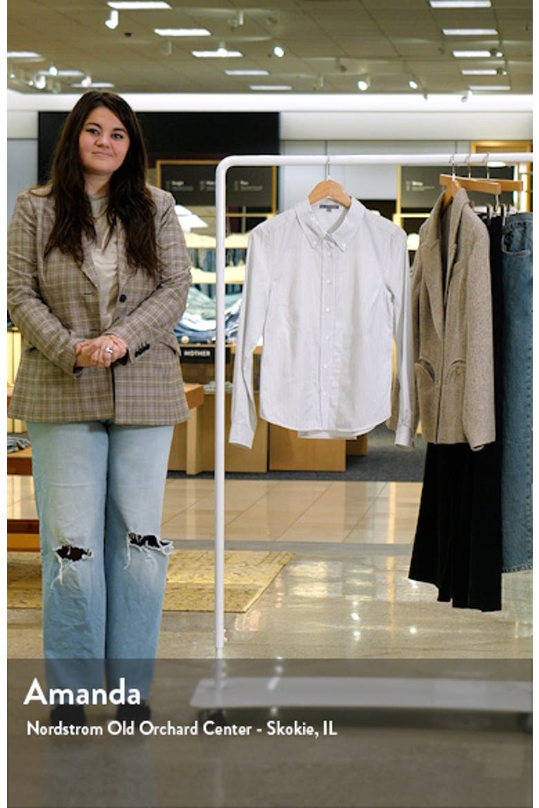 Stripe Cotton Blend Button-Down Shirt video