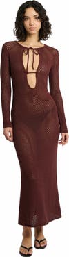 Onia Crochet Knit Cutout Maxi Dress