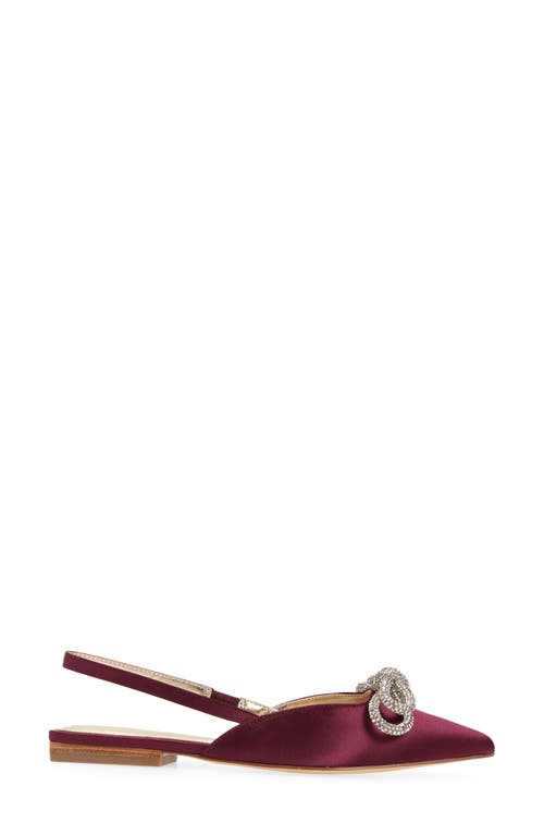 Lilly Pulitzer Brit Pointed Toe Slingback Flat In Amarena Cherry