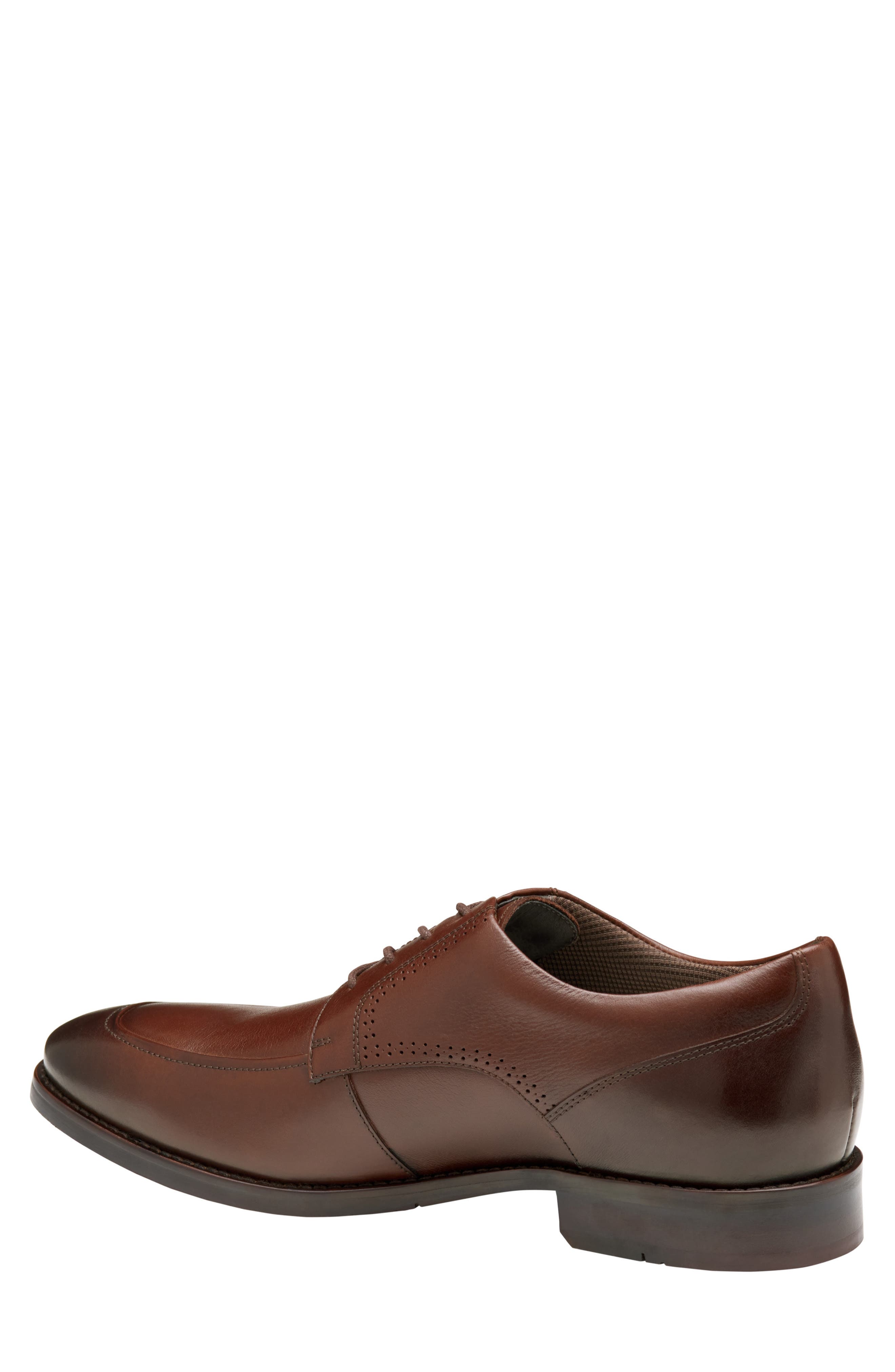 Johnston & Murphy Lavoy Moc Toe Lace-Up, Alternate, color, Mahogany