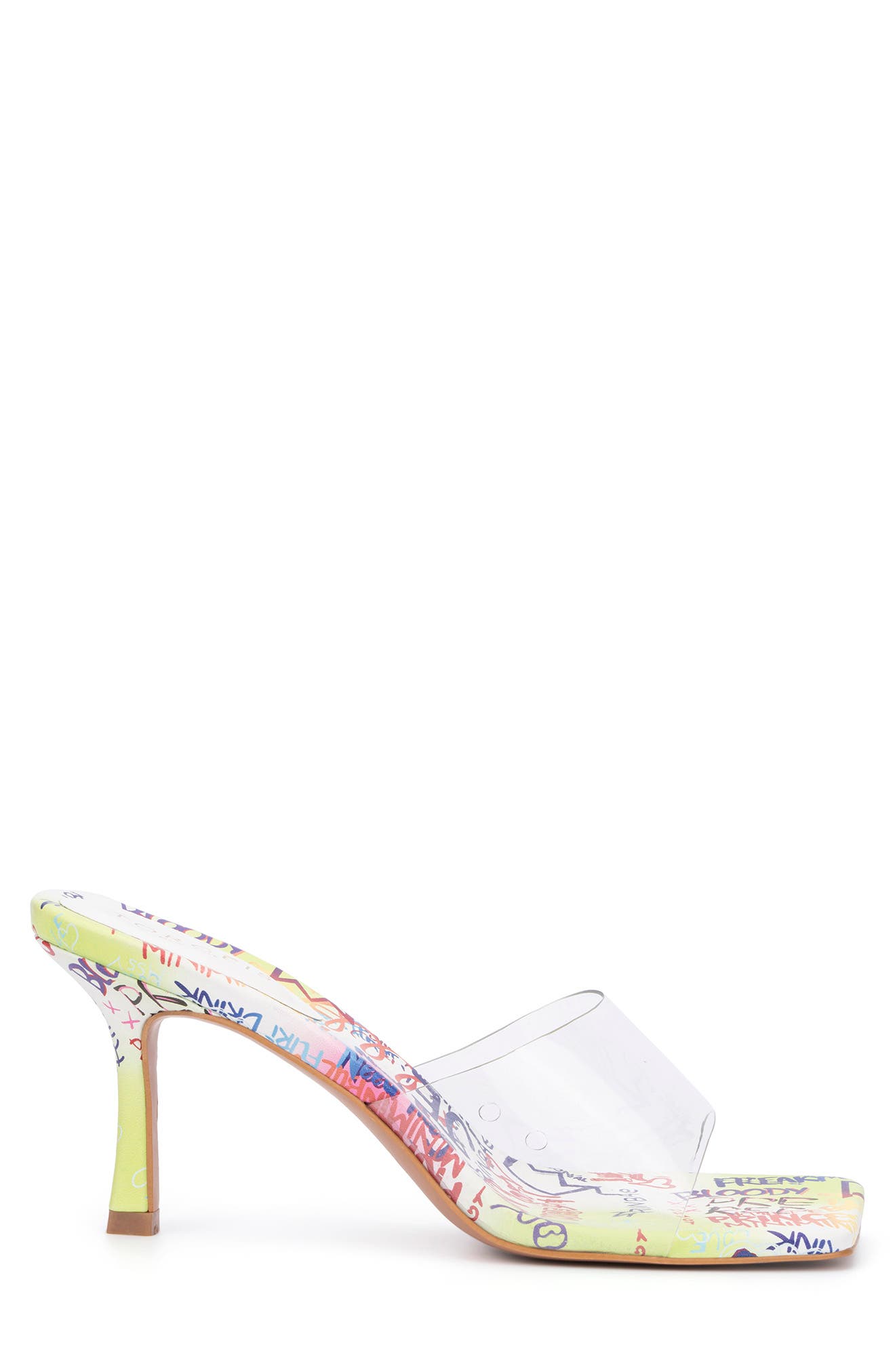 TORGEIS California Clear Strap Stiletto Sandal, Alternate, color, White