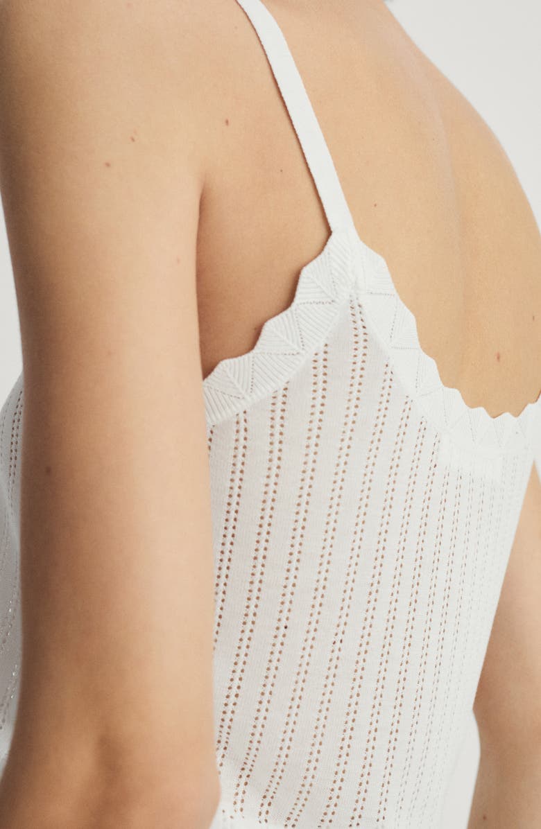 MANGO Pointelle Lounge Camisole, Alternate, color, 