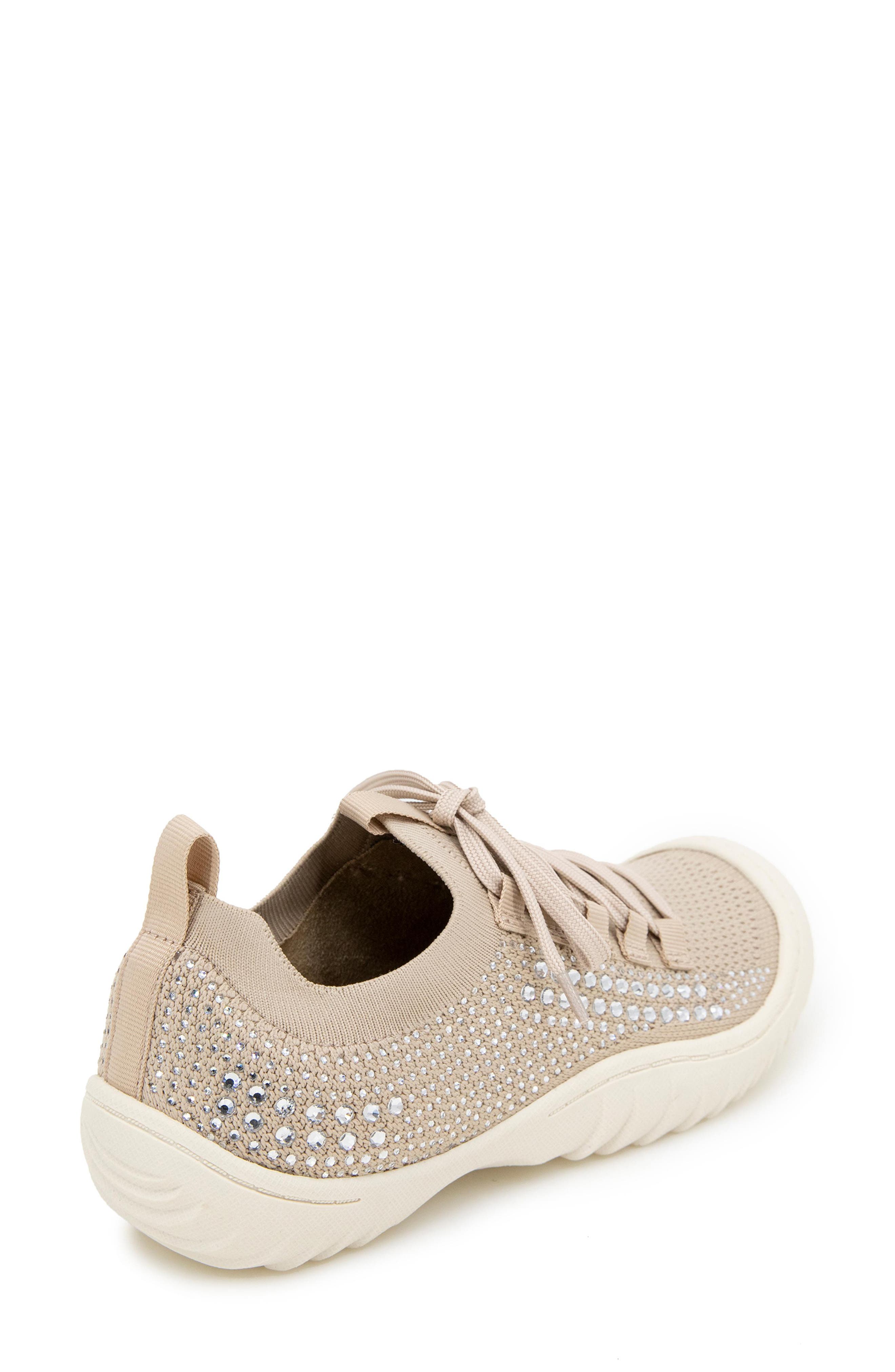JBU Brittney Knit Slip-On Sneaker, Alternate, color, Light Taupe/ Jewel
