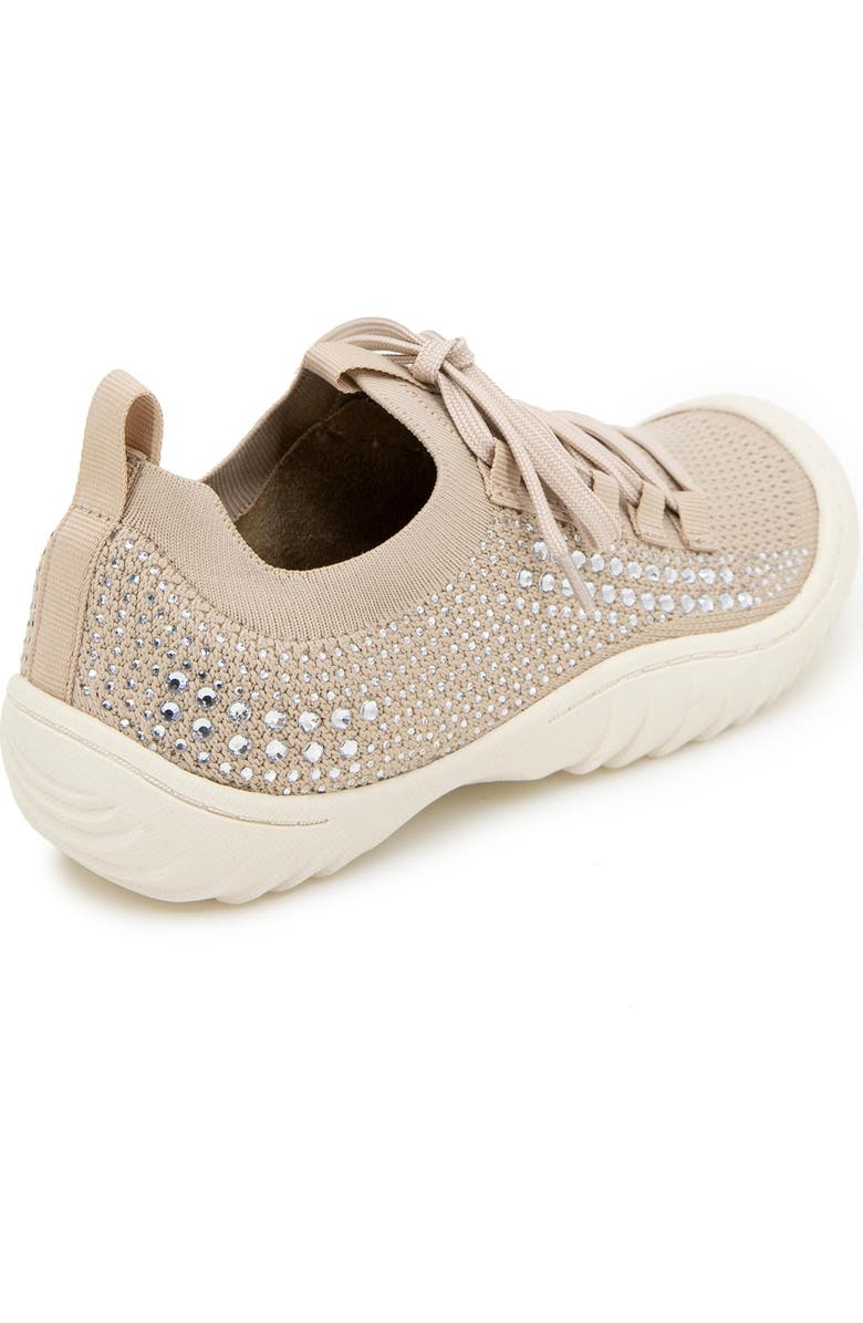 JBU Brittney Knit Slip-On Sneaker, Alternate, color, Light Taupe/ Jewel