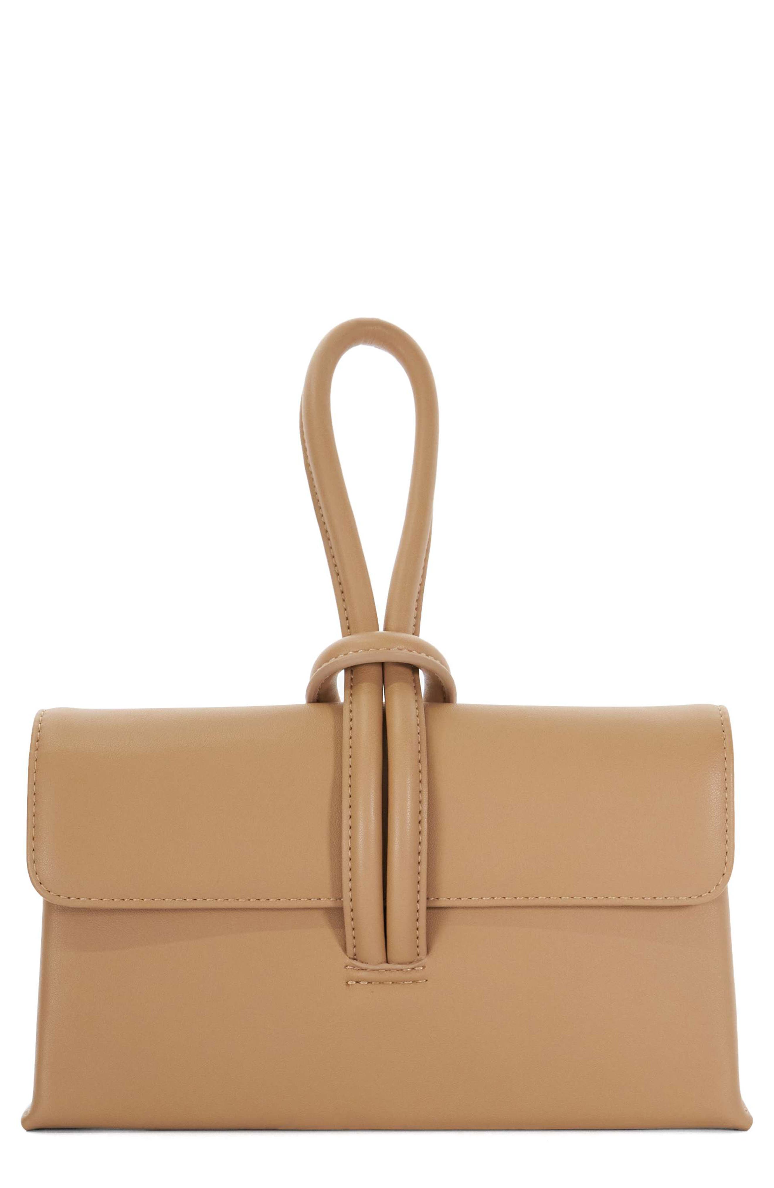 Dune London Brynie Faux Leather Wristlet, Main, color, 