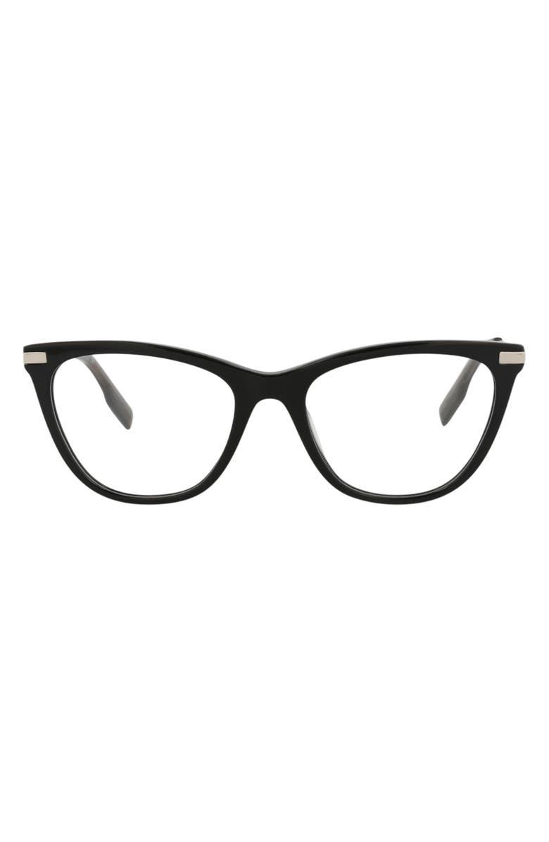 McQueen 52mm Cat Eye Optical Glasses, Main, color,