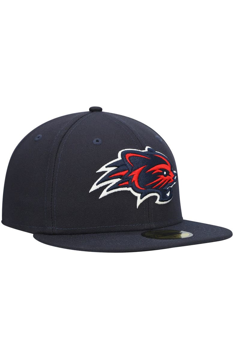 New Era Men's New Era Navy New Hampshire Fisher Cats Authentic Collection Team Home 59FIFTY Fitted Hat, Alternate, color, 
