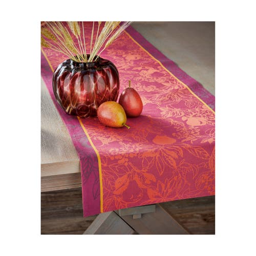 Tag Pear Jacquard Table Runner For Autumn Harvest Decor In Multi