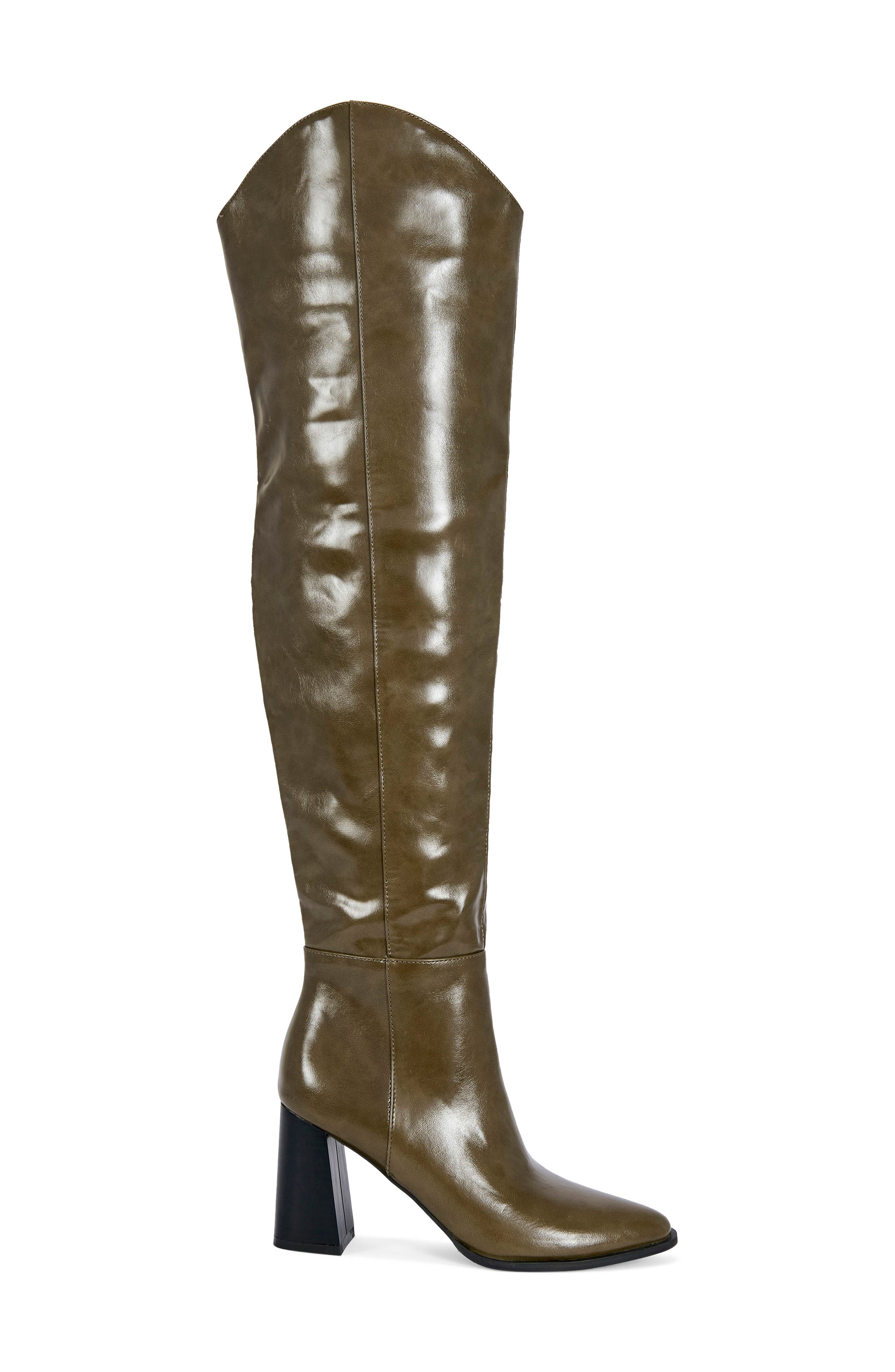 AZALEA WANG Cezanne Snake Embossed Over the Knee Boot (Women) | Nordstrom