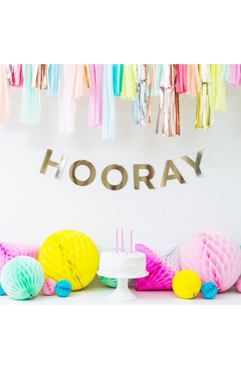 Daydream Society Say Everything Alphabet and Numbers Garland Set, Alternate, color, Gold