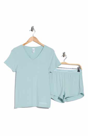 V-Neck T-Shirt & Shorts 2-Piece Pajama Set