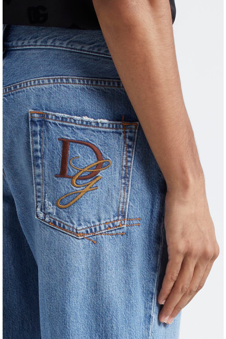 Distressed Straight Leg Jeans, Alternate, color, S9001 VARIANTE ABBINATA