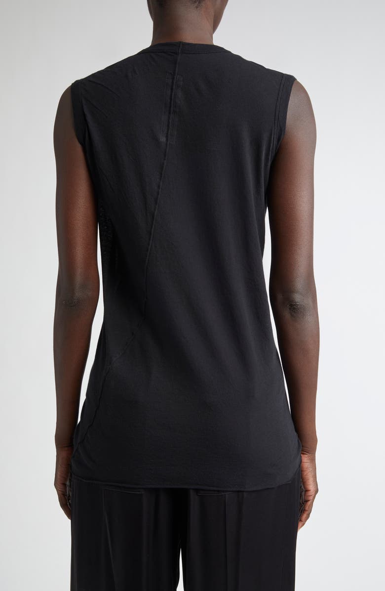 Rick Owens Forever Basic Cotton Vest, Alternate, color, Black