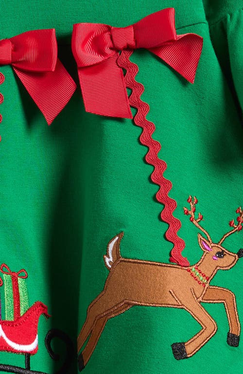 Bonnie Jean Christmas Ornament Tunic & Leggings Set In Green
