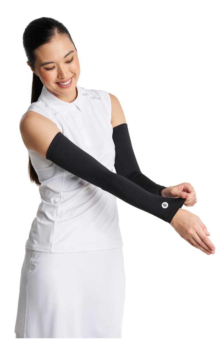 Coolibar Women's Performance Arm Sleeves - UPF 50+ Sun Protection - MaxShield, Main, color, Black