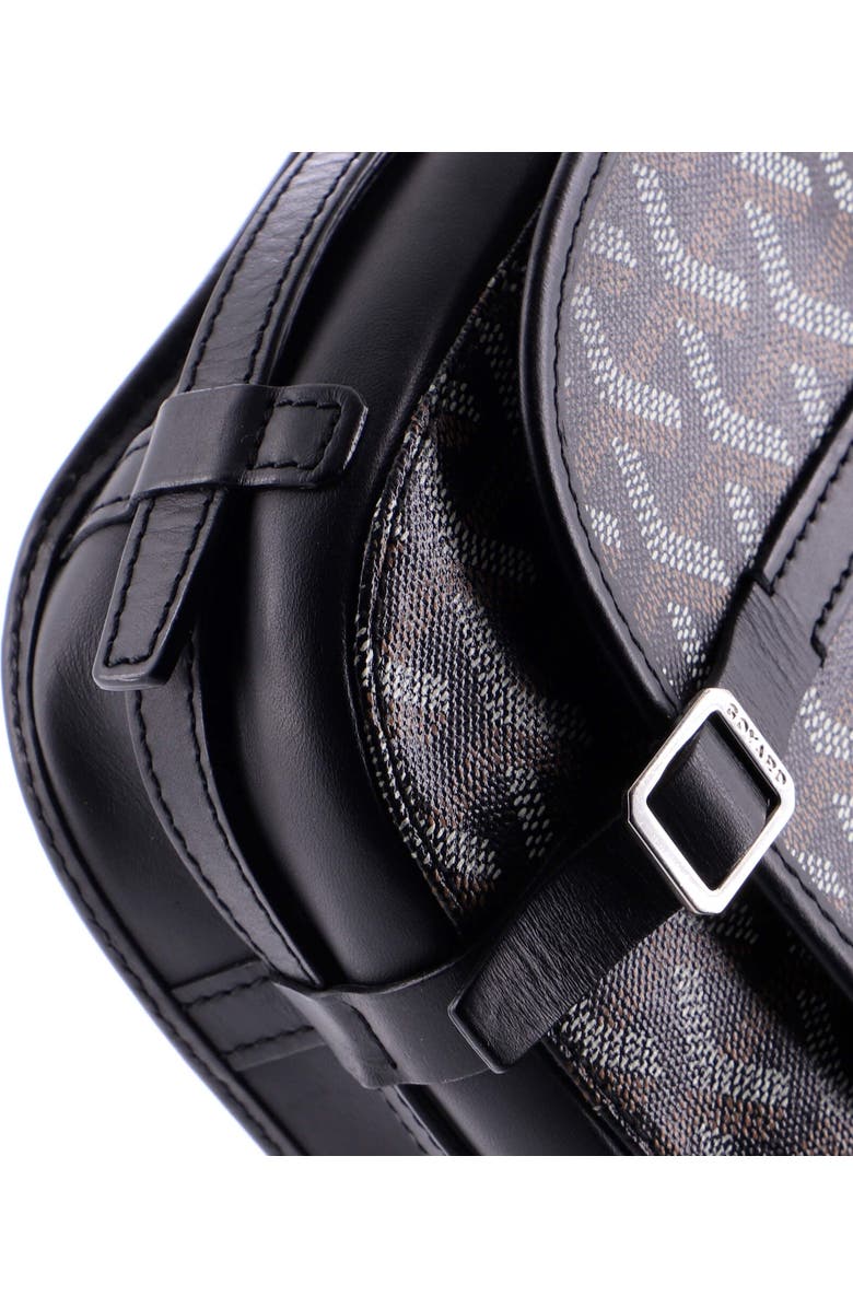 Pre-Owned Goyard Belvedere Messenger Bag Coated Canvas PM, Alternate, color, Black