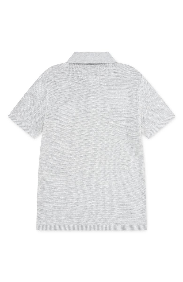 abercrombie kids Kids' Traditional Swolo Polo Sweater, Alternate, color, Anf Light Grey Heather