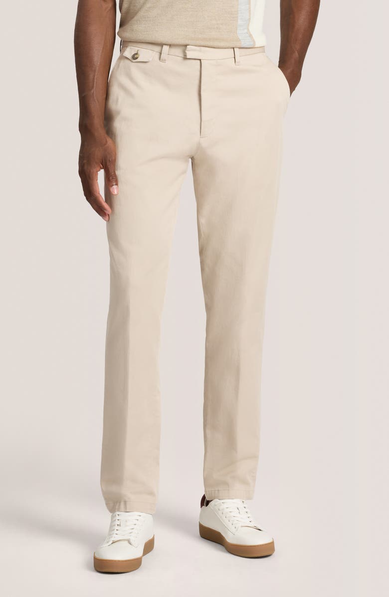 Ted Baker Heavy Stretch Cotton Twill Chino Pants, Main, color, Oxford Tan