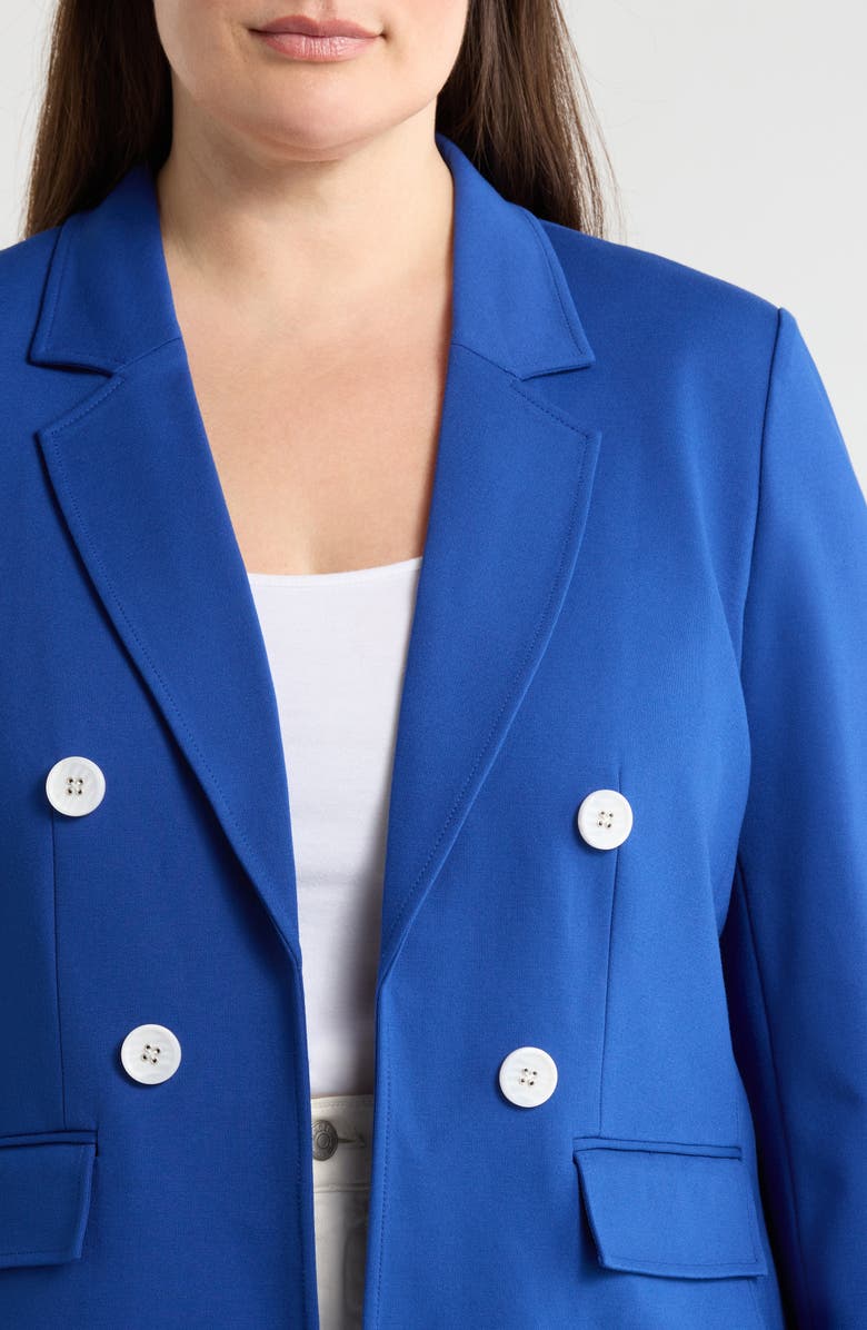 Jones New York Faux Double Breasted Jacket, Alternate, color, Sapphire