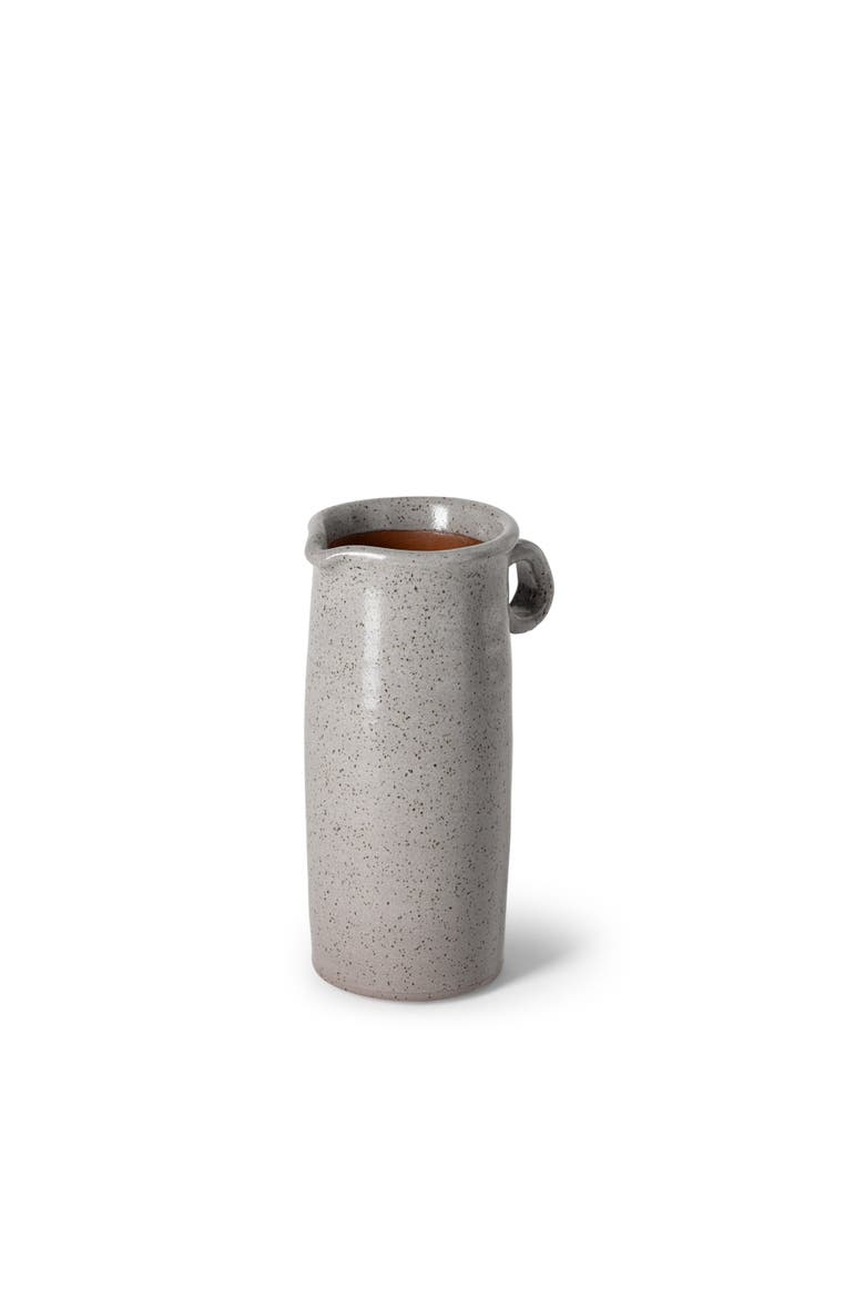 Frieda Freckled Ceramic Jug, Alternate, color, Grey