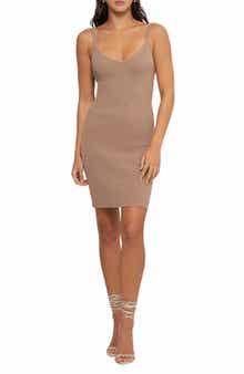 Blu Pepper Rib Knit Body-Con Dress